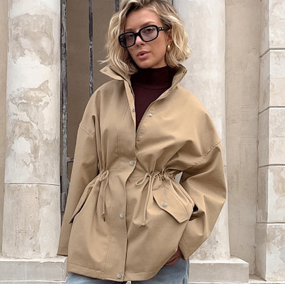 Trench-coat Amara à cordon de serrage