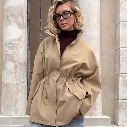 Amara Drawstring Trench Coat