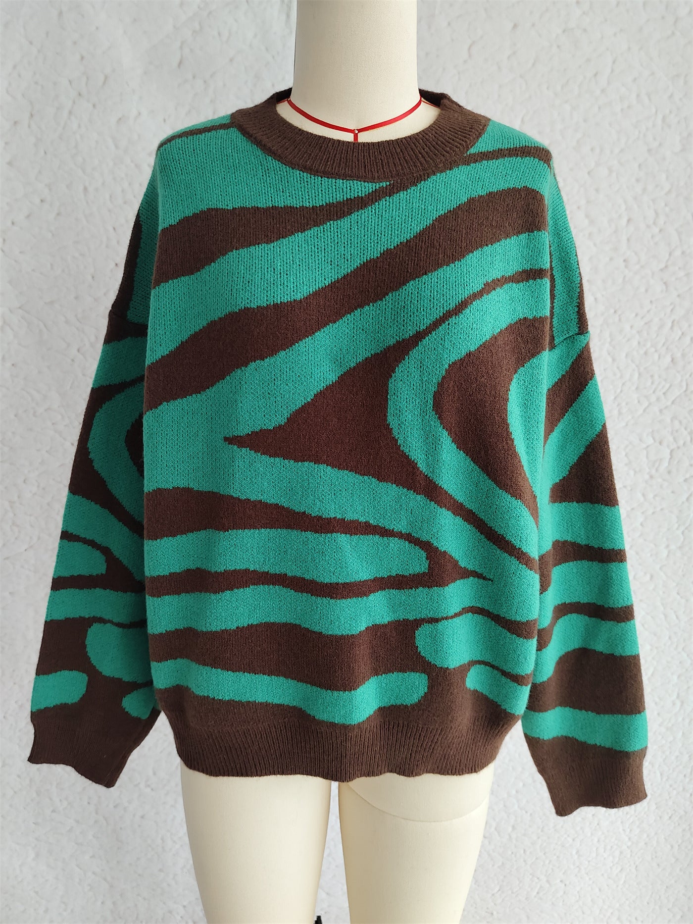 Nadira Ribbon Jacquard Bow Sweater