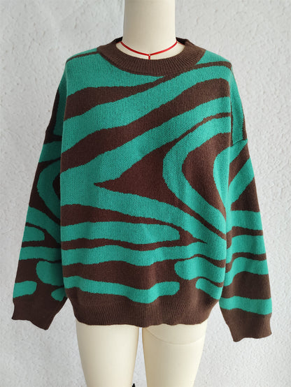 Nadira Ribbon Jacquard Bow Sweater