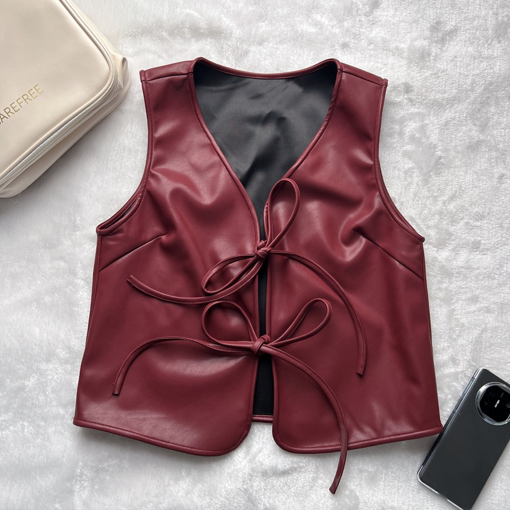 Zaria Luxe Leather Vest