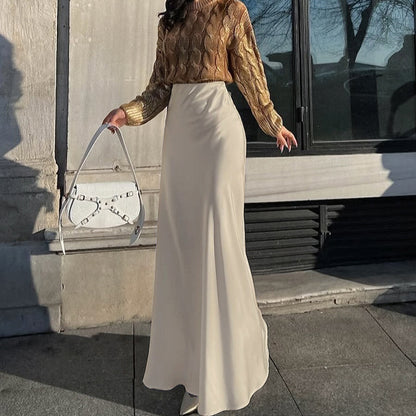 Lerato Satin A-Line Skirt