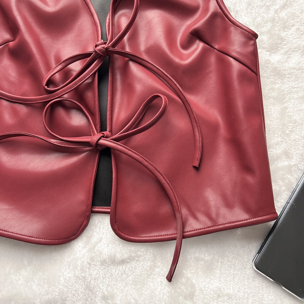 Zaria Luxe Leather Vest