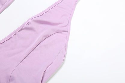 Robe dos nu en maille Sade