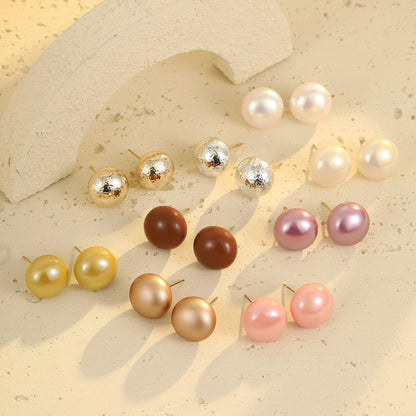 Boucles d'oreilles Amira Glossy Pearl