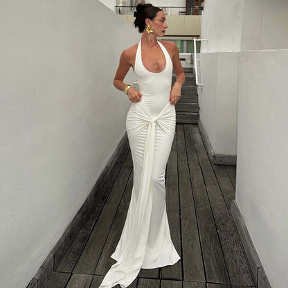 Ekale Streamer Halter Dress