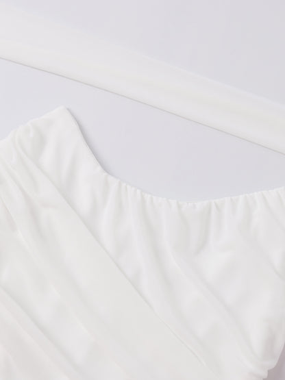 Summer Mesh Boning Corset Tube Top Dress Sexy Goddess Backless