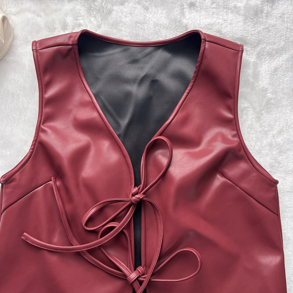 Zaria Luxe Leather Vest
