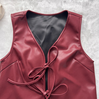 Zaria Luxe Leather Vest