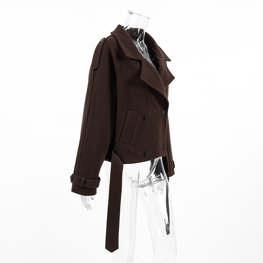 Sihana Double-Breasted Wool Coat