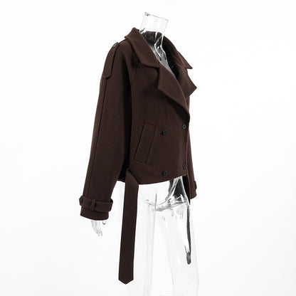 Sihana Double-Breasted Wool Coat