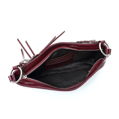 Crossbody Bag Niche Trendy Cool Women Bag High Sense Tassel Rivets Portable Small Square Bag Office Shoulder Bag