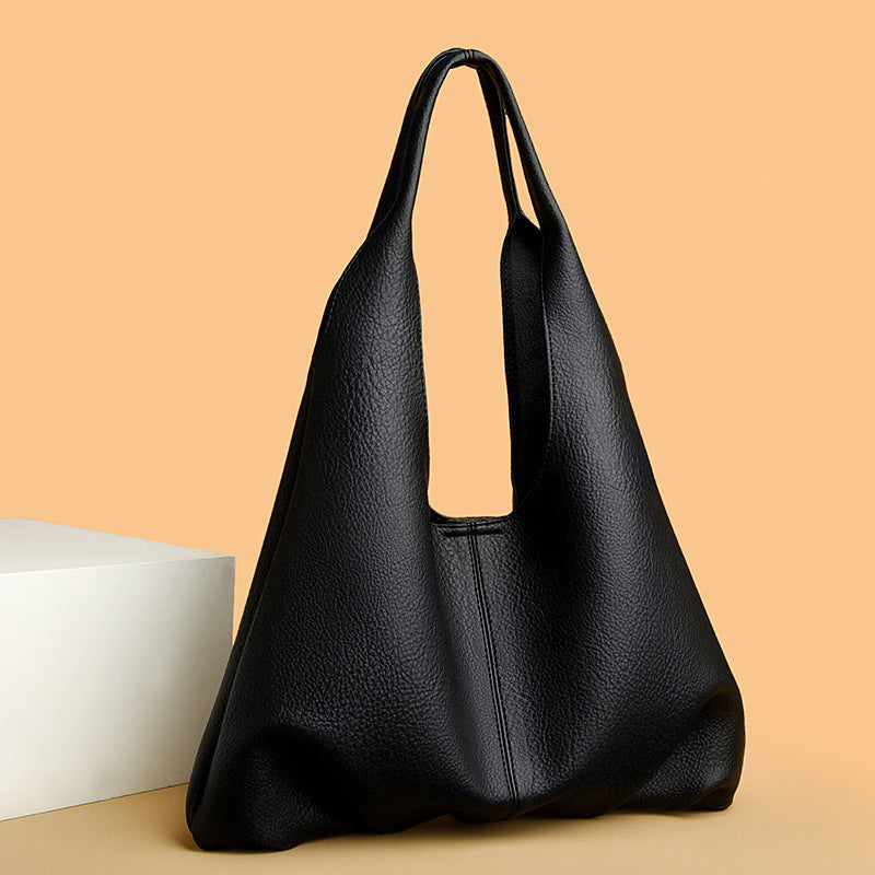 Asha Soft Leather Shoulder Tote