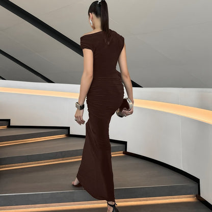 Zama Cutout Pleated Dress