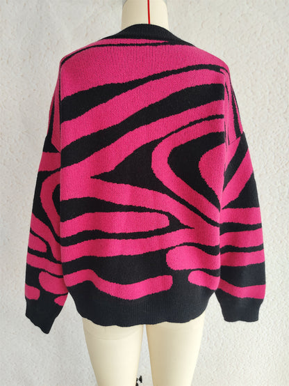 Nadira Ribbon Jacquard Bow Sweater