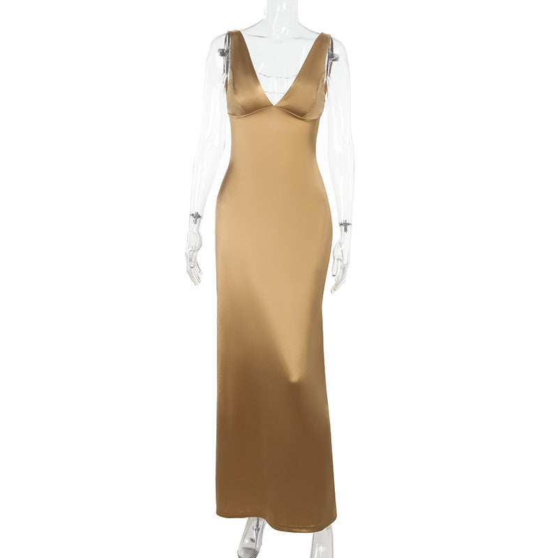 Safi Beaded Backless Dress
