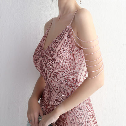 Tahlia Beaded Sling Cocktail Dress