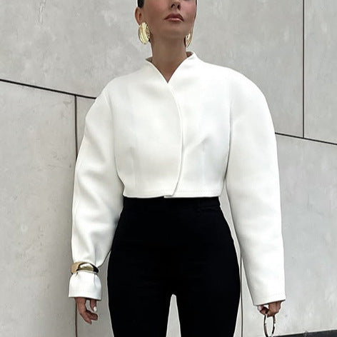 Zola Graceful Autumn V-Neck Coat