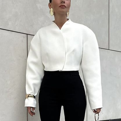 Zola Graceful Autumn V-Neck Coat