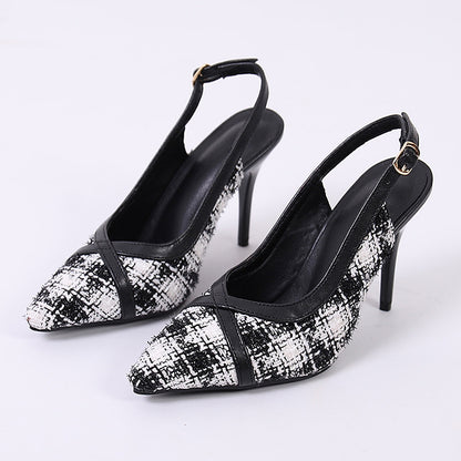 Pantoufles à talons aiguilles Abeni Colorblock