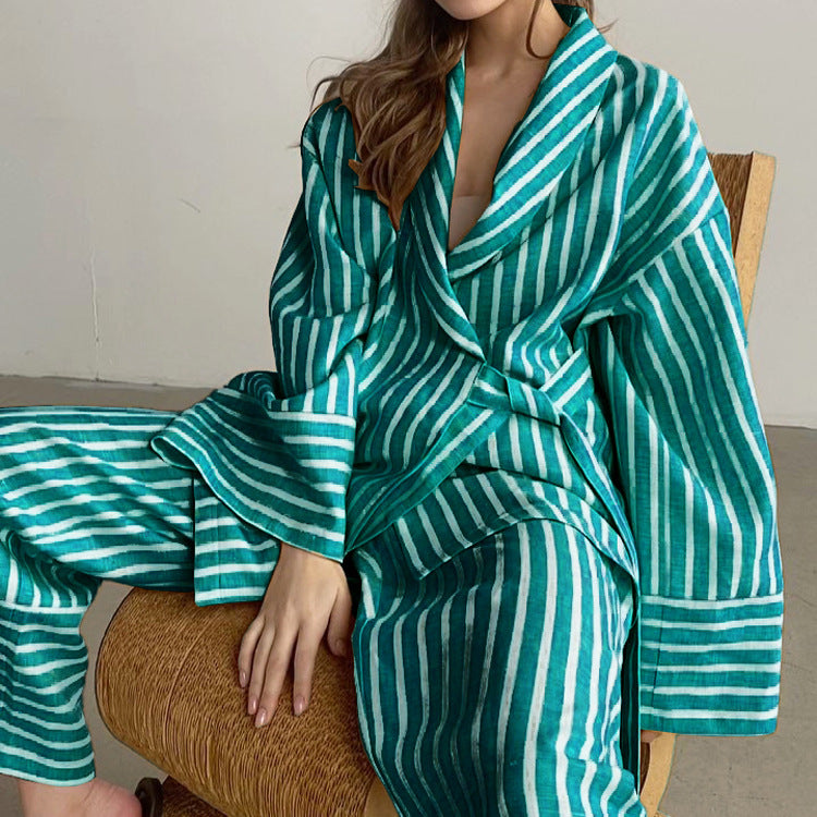 Imara Stripe Lace Set