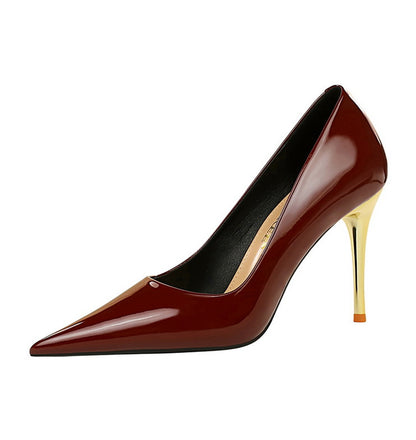 Zenya Shine Patent Stiletto Pumps