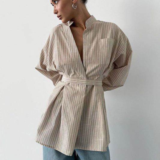 Zina Flow Striped Top