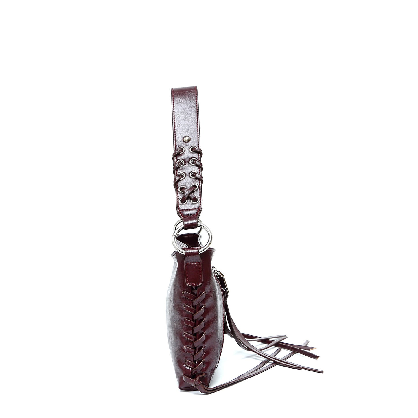 Crossbody Bag Niche Trendy Cool Women Bag High Sense Tassel Rivets Portable Small Square Bag Office Shoulder Bag