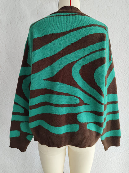 Nadira Ribbon Jacquard Bow Sweater