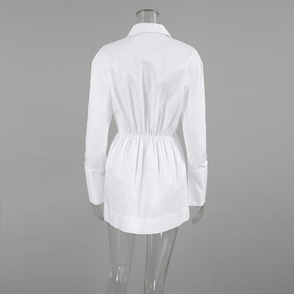 Robe chemise à col polo Nia