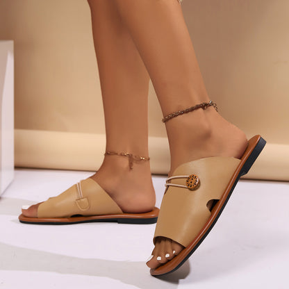 Adama Square Strap Flats