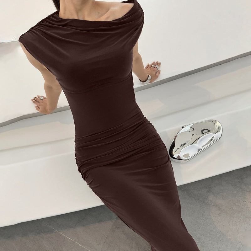 Zama Cutout Pleated Dress