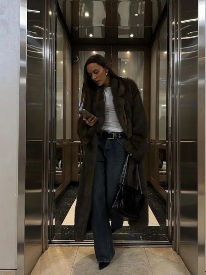 Manteau en fausse fourrure Zafira Lux