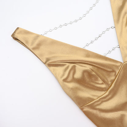 Safi Beaded Backless Dress