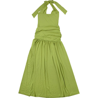 Robe Ziyana dos nu fendue et licou