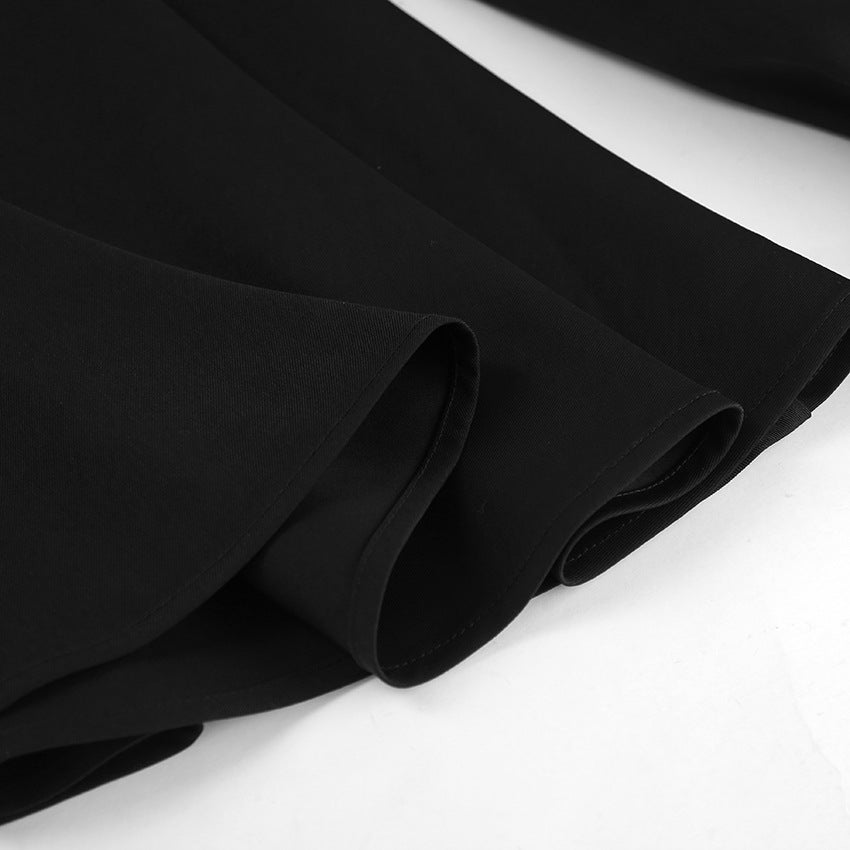 Adira Black Bell-Sleeve Dress