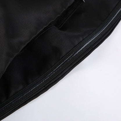 Robe en satin noir Ifunanya