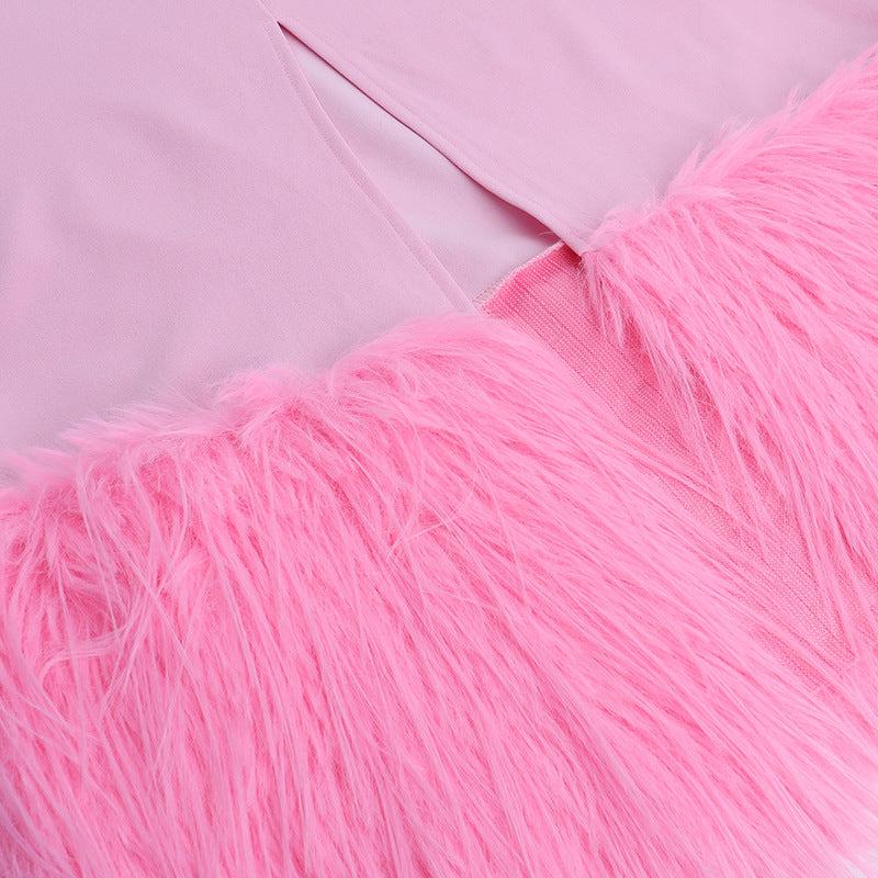 Robe tube en fourrure Naledi
