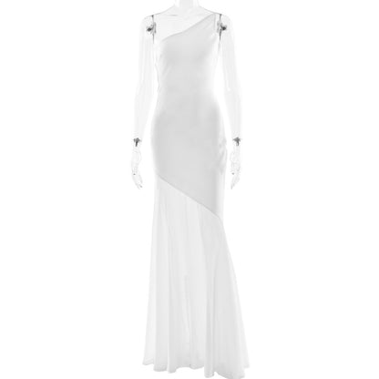 Amahle Mesh Fishtail Maxi Dress