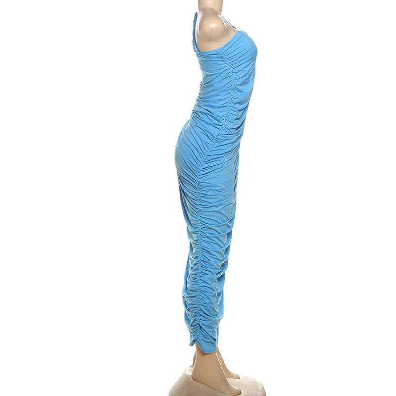 Ayomide Pleated Slit Dress