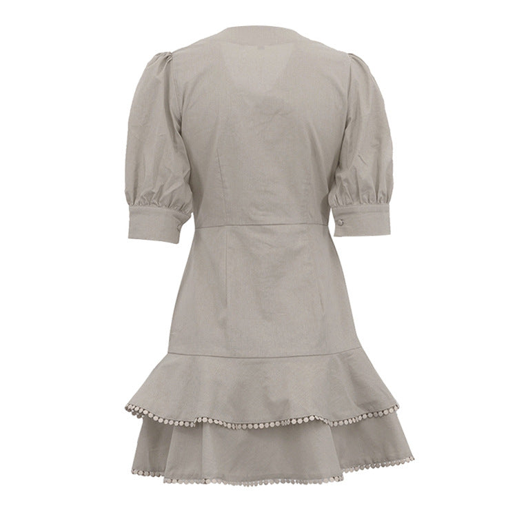 Robe Talia en dentelle cascade