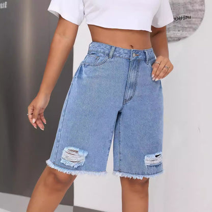 Pantalon en jean déchiré Talia