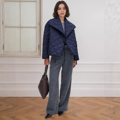 Manteau matelassé en coton Imara Saphir