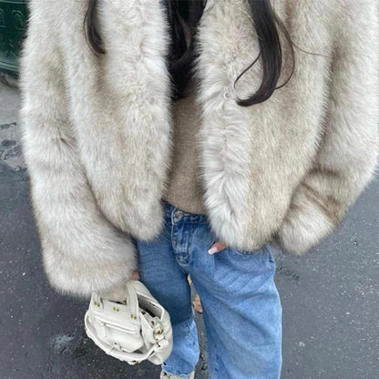 Amira Fox Fur Casual Coat