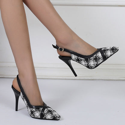 Pantoufles à talons aiguilles Abeni Colorblock