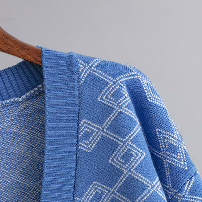 Gilet long jacquard Ifunanya