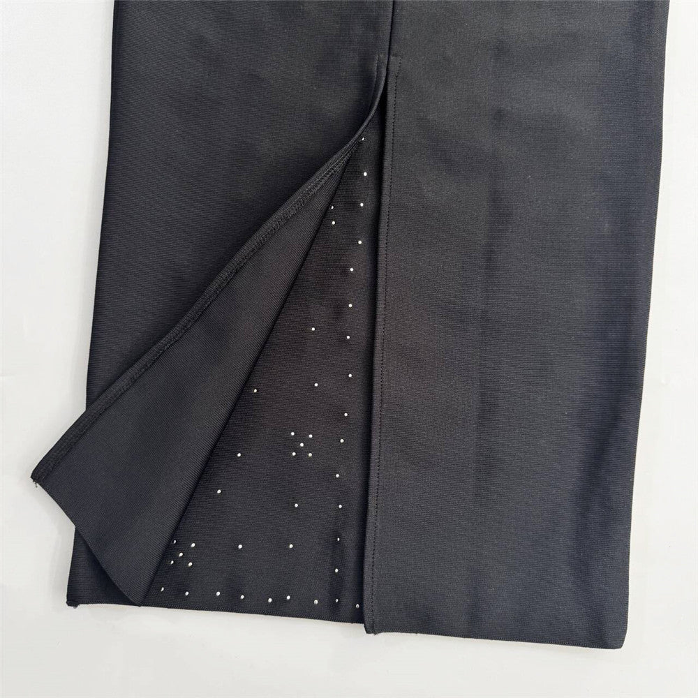 Ndem Halter Rhinestone Dress