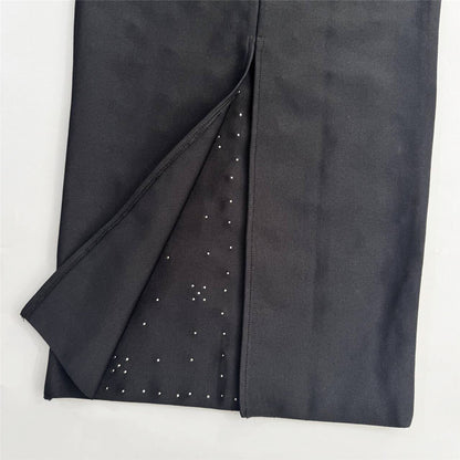 Ndem Halter Rhinestone Dress