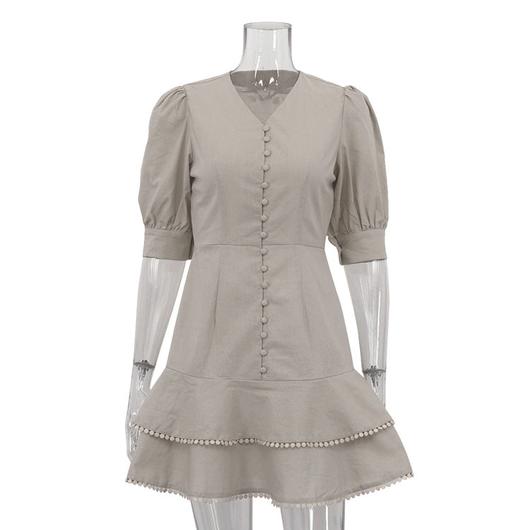 Robe Talia en dentelle cascade