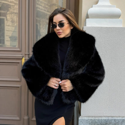 Elvienne Turn-Down Collar Coat